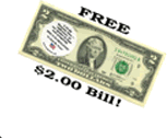 FREE 2 Dollar Bill